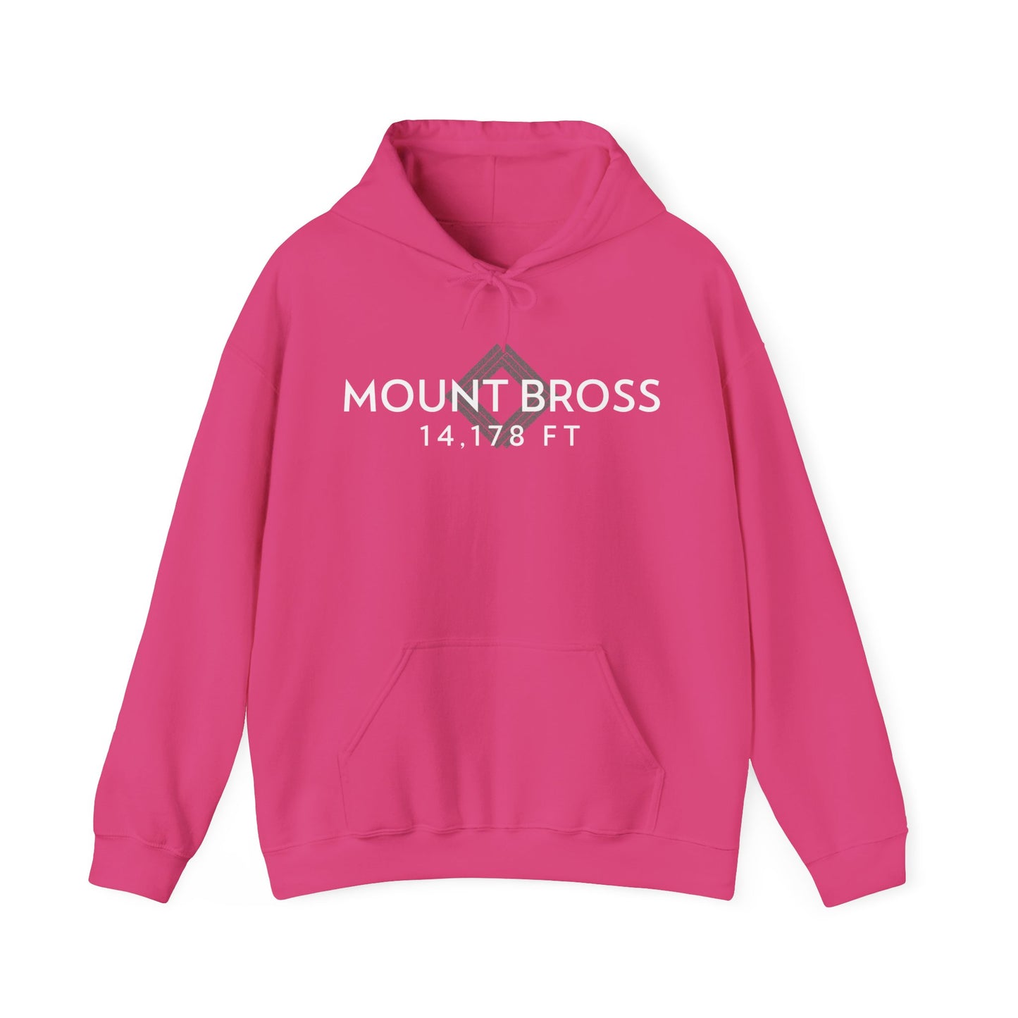 Women's Mount Bross 14,178 ft Summit Hoodie (Unisex Sizing) - 14ER SUMMIT SERIES - Souvenir Pullover by Lucky Outfitters