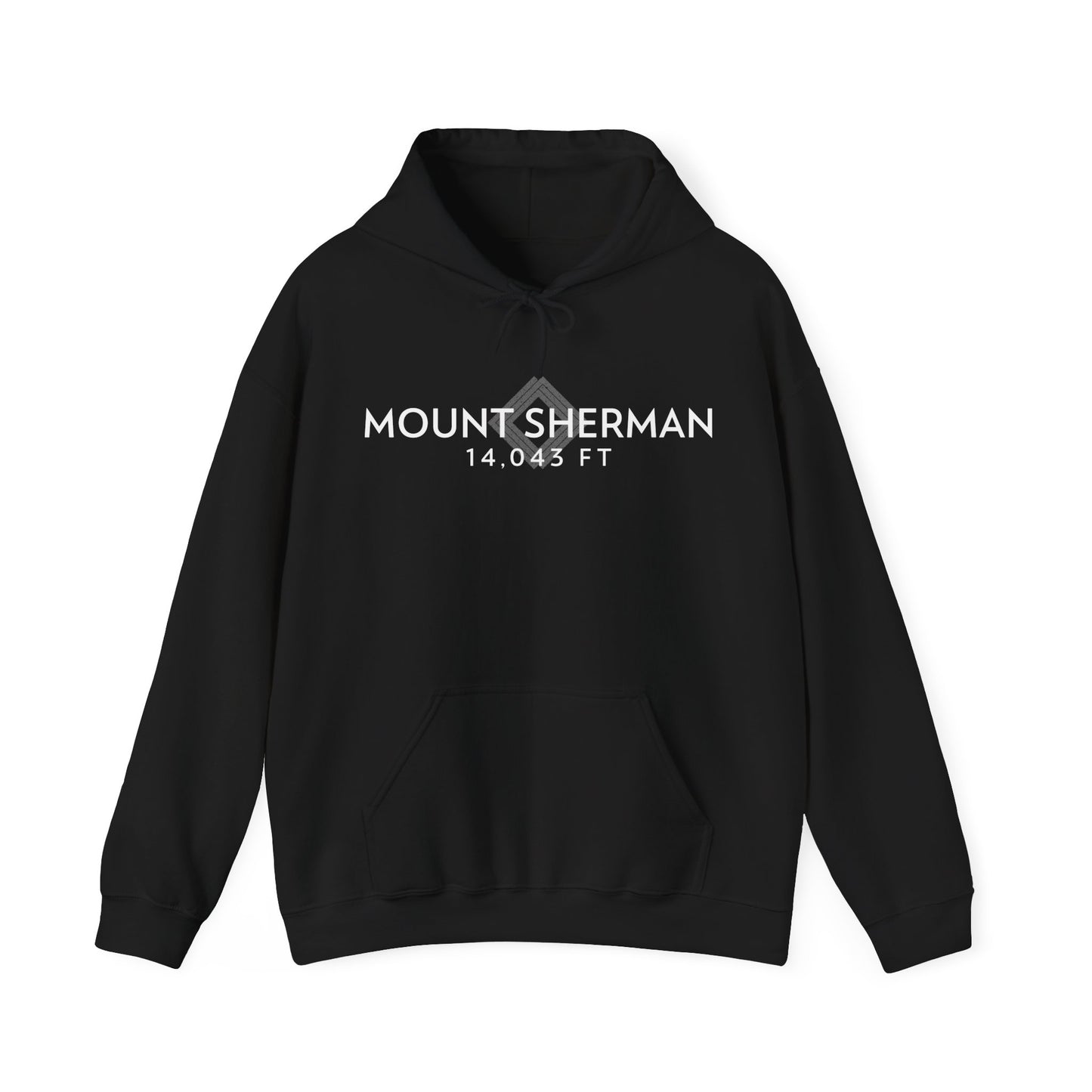 Women's Mount Sherman 14,043 ft Summit Hoodie (Unisex Sizing) - 14ER SUMMIT SERIES - Souvenir Pullover by Lucky Outfitters