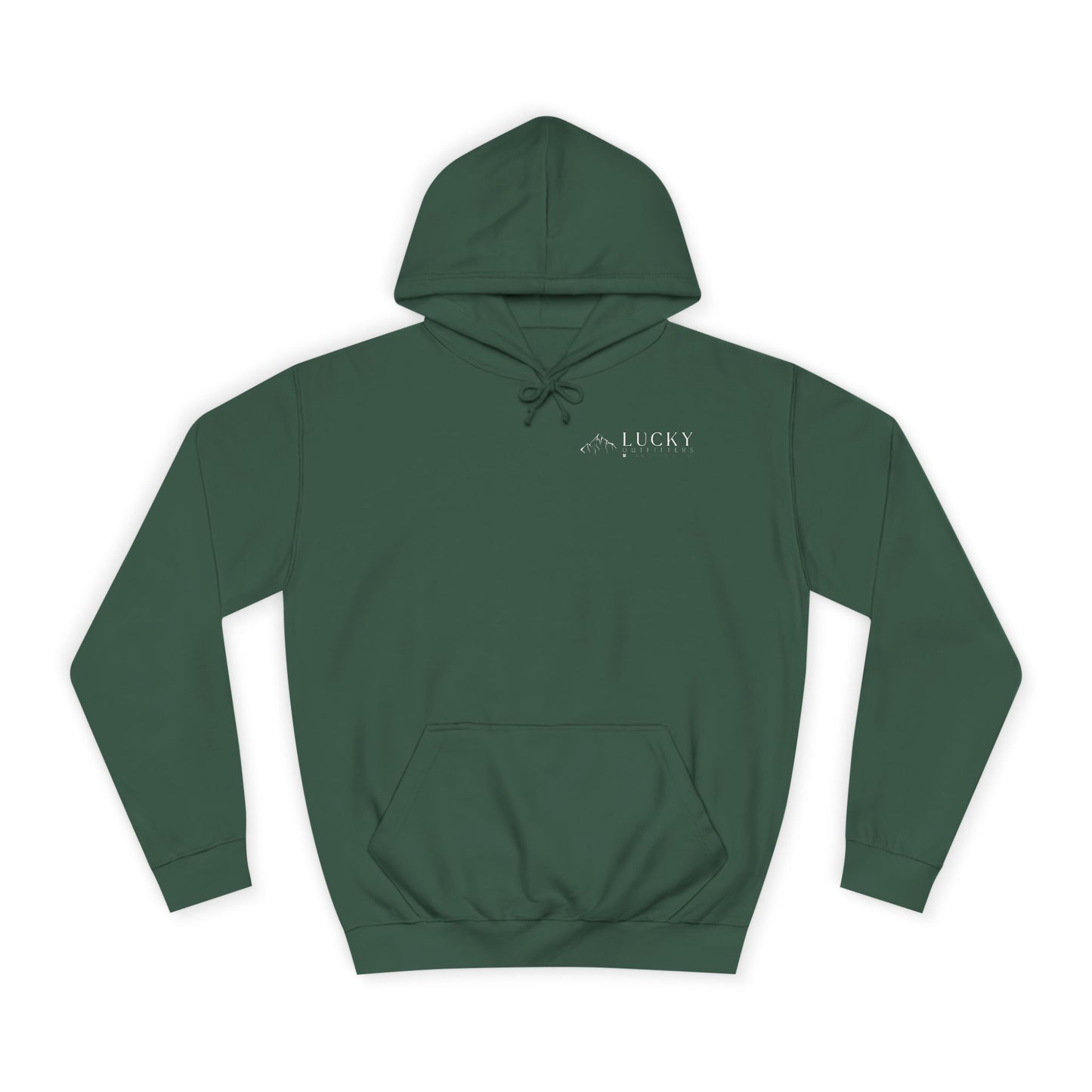 Men's Lucky Mountain Hoodie — Minimal Outdoor Graphic Pullover