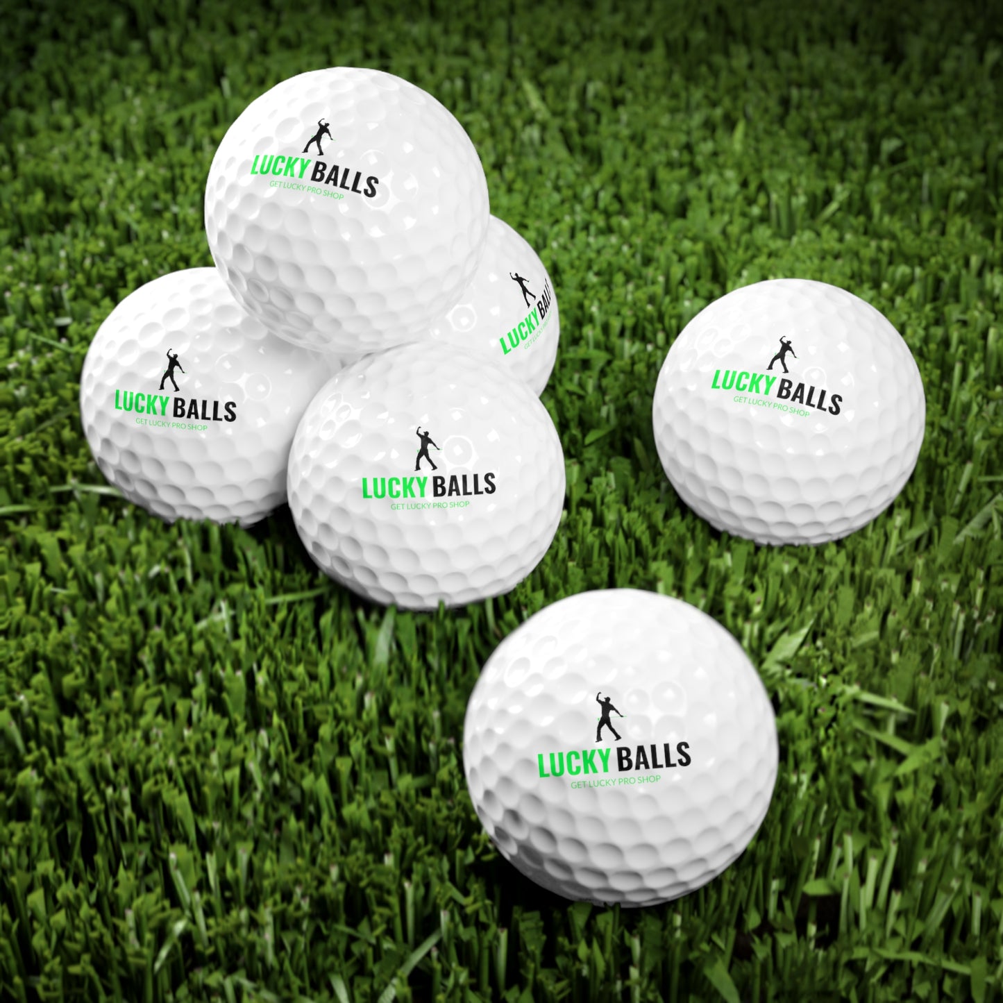 Lucky Balls Golf Set from Get Lucky Pro Shop, 6pcs