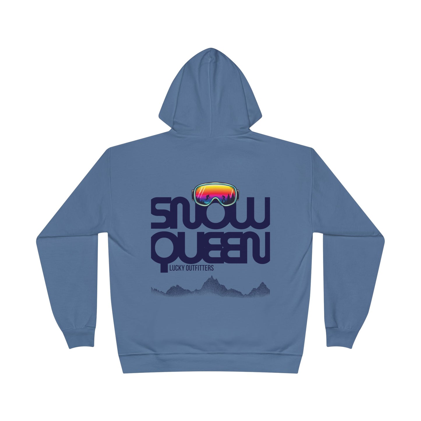 The Snow Queen Retro Goggles Hoodie - Unisex Graphic Pullover by Lucky Outfitters