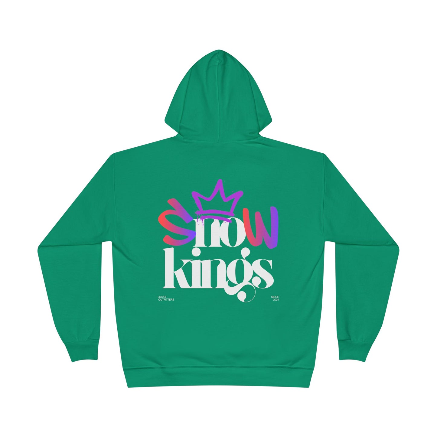 The "Snow Kings" Hoodie white graphic - Unisex Graphic Pullover by Lucky Outfitters