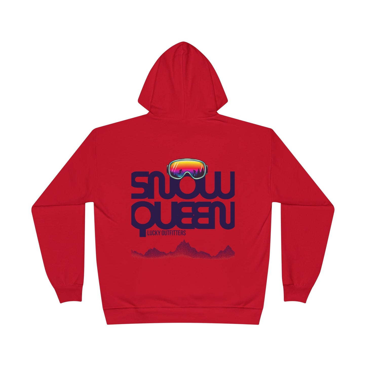The Snow Queen Retro Goggles Hoodie - Unisex Graphic Pullover by Lucky Outfitters