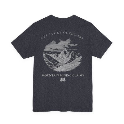 Get Lucky Outdoors Unisex Vintage Mountain Tee — "Lucky Miners Probe Deep Holes"
