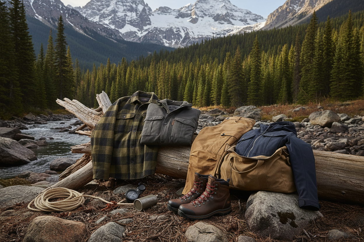 rugged outdoor mens apparel